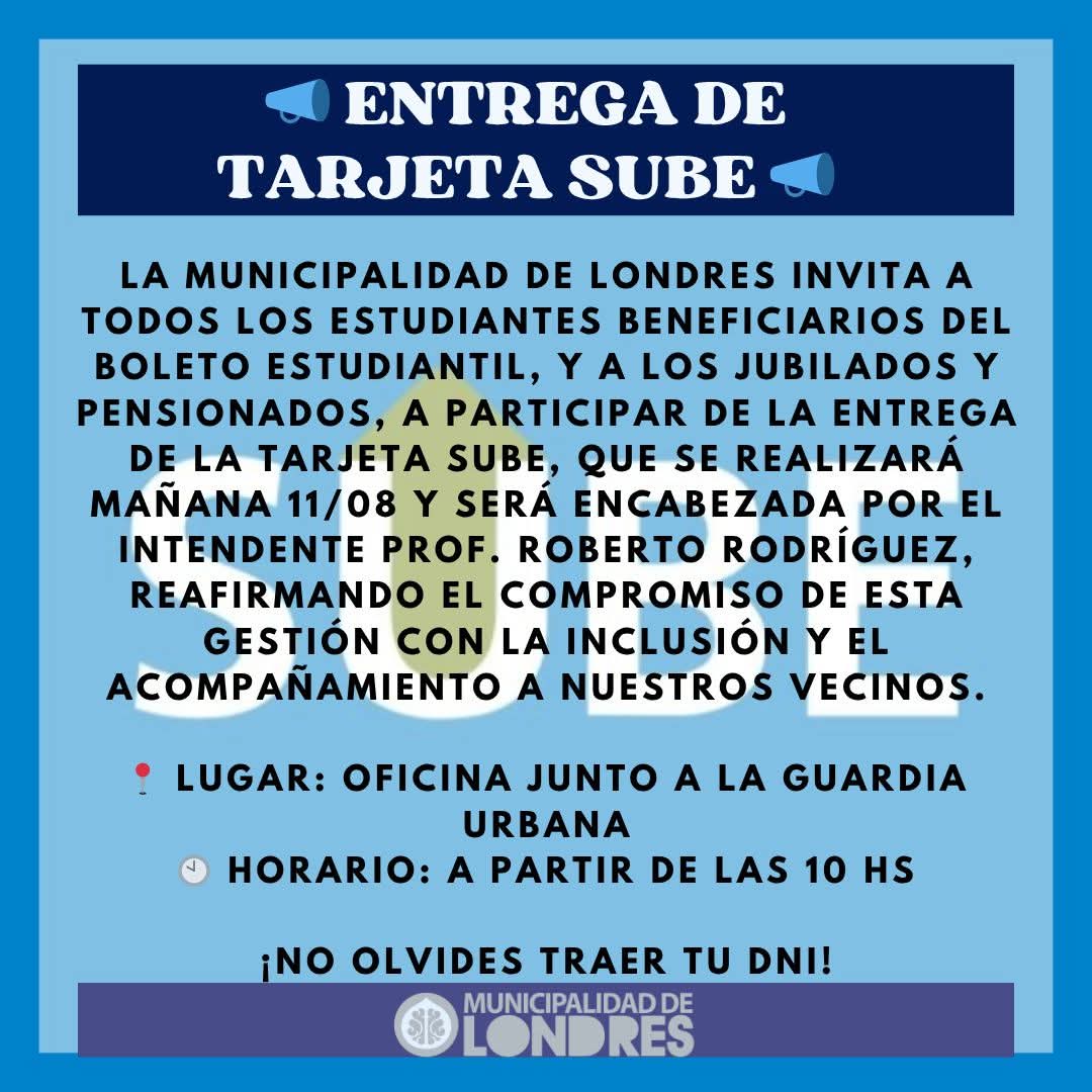 Tarjeta sube en londres
