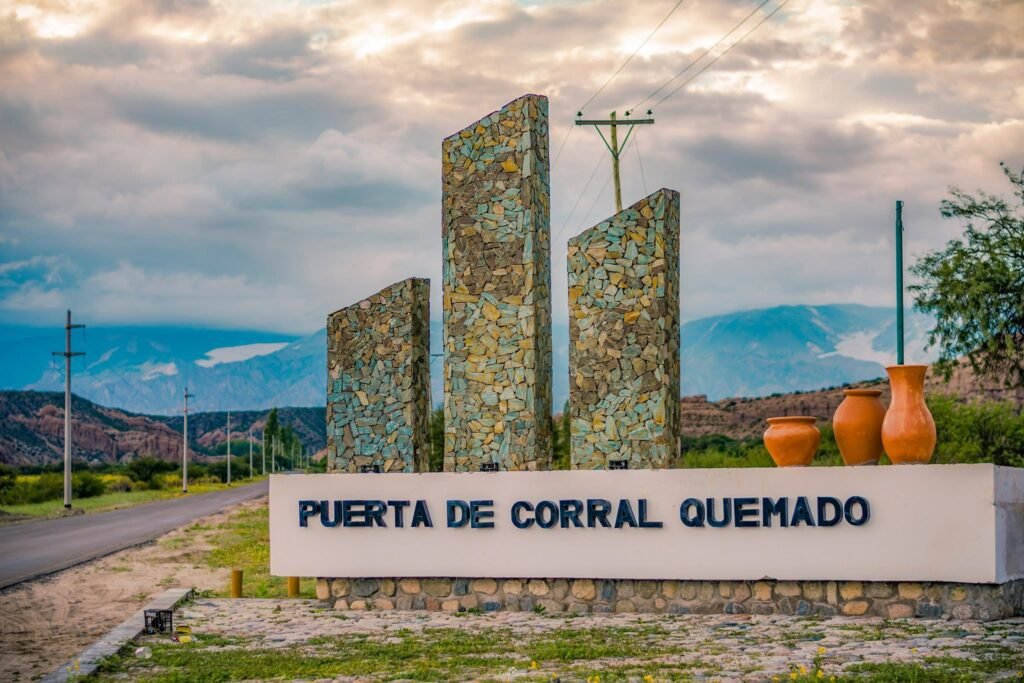 puerta de corral quemado